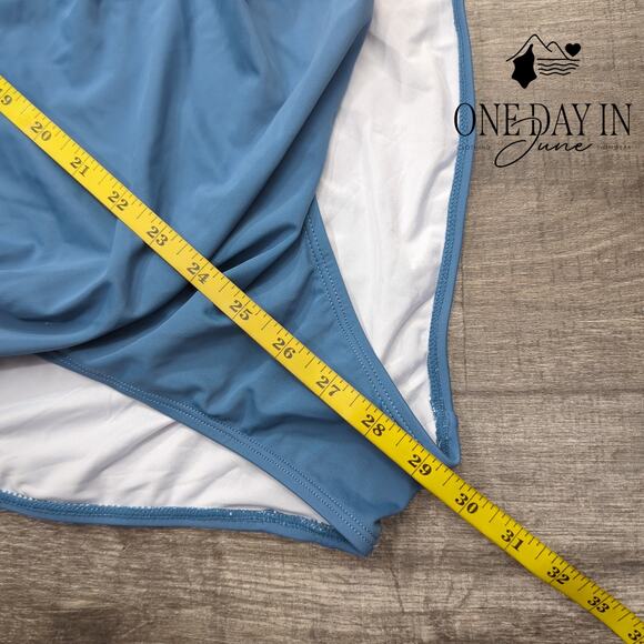 Eomenie Cross Front Cut Out One Piece Swimsuit Size XL - Picture 6 of 7